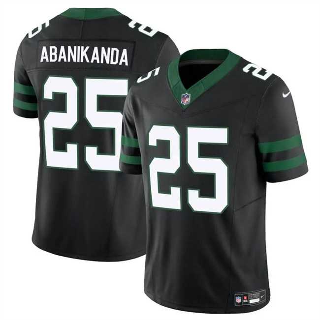 Men & Women & Youth New York Jets #25 Israel Abanikanda Black 2023 F.U.S.E Vapor Untouchable Limited Football Stitched Jersey